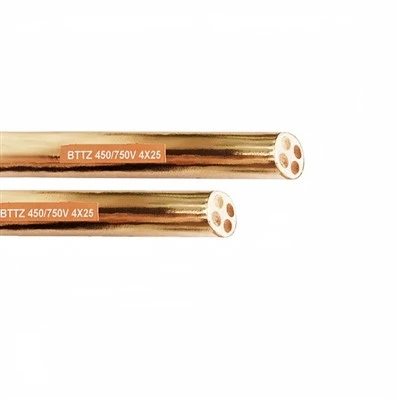 BTTZ High Temperature Resistant Copper Conductor Mineral Insulated Fire Resistant Industrial Cable Fireproof Cable Chaw nres tsheb